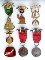 SHRINERS ORNATE CONVENTION BADGES C. 1900-1910.