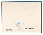 ROCKY ORIGINAL LAYOUT DRAWING SIGNED BY "ROCKY AND FRIENDS" DIRECTOR AND WRITER.