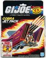 "G.I. JOE - A COBRA COMMAND WEAPON" BOXED "COBRA JET PACK" & "COBRA RAGE" VEHICLE PAIR.