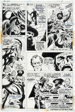 "ADVENTURE INTO FEAR" #20 PAUL GULACY  COMIC BOOK PAGE ORIGINAL ART FEATURING MORBIUS THE VAMPIRE.