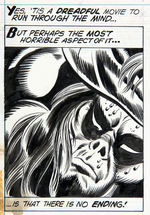 "ADVENTURE INTO FEAR" #20 PAUL GULACY  COMIC BOOK PAGE ORIGINAL ART FEATURING MORBIUS THE VAMPIRE.