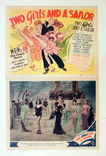 "TWO GIRLS AND A SAILOR" LOBBY CARD SET.
