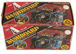 "THE A-TEAM DASHBOARD" & "M-24 ASSAULT RIFLE TARGET GAME SET" BOXED PAIR.