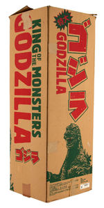"GODZILLA - KING OF THE MONSTERS" LARGE BOXED 1988 BANDAI FIGURE.