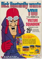 KELLOGG'S "FROSTED FLAKES" UNOPENED CEREAL BOX WITH "DICK DASTARDLY 'VULTURE SQUADRON'" OFFER.