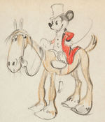 “THE FOX HUNT” LOT OF FIVE ORIGINAL CHARACTER STUDY SHEETS ATTRIBUTED TO FERDINAND HORVATH.