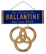 "BALLANTINE/STROH'S/KOEHLER" BEER SIGNS.