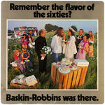 “BASKIN-ROBBINS ICE CREAM” LOT OF SEVEN DIFFERENT THEME STORE PROMO POSTERS.
