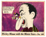 “MICKEY MOUSE WITH THE MOVIE STARS” GUM CARD #109.