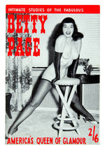 BETTIE PAGE MAGAZINE AND MATCHBOOK COVER PAIR.