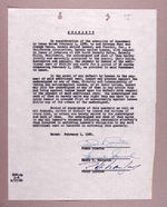 FRANK SINATRA/PETER LAWFORD SIGNED RESTAURANT CONTRACT.