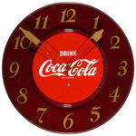“DRINK COCA COLA” LITHO TIN CLOCK.