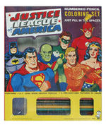 “JUSTICE LEAGUE OF AMERICA” SEALED COLORING SET.