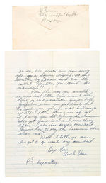 ALICE COOPER & GLEN BUXTON HAND-WRITTEN LETTERS FROM THEIR DAYS AS "THE SPIDERS."