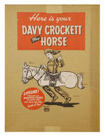 "DAVY CROCKETT PLAY HORSE" BY PIED PIPER TOYS BOXED.