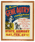GENE AUTRY RODEO APPEARANCE POSTER.
