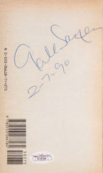 JOHNNY UNITAS AND GALE SAYERS SIGNED BOOK PAIR.