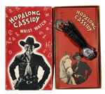 "HOPALONG CASSIDY WRIST WATCH" SMALL METAL CASE VARIETY BOXED.
