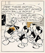 "DONALD DUCK" ORIGINAL 1956 AL TALIAFERRO DAILY COMIC STRIP ART.