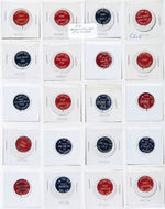 "I'M THE GUY" GIANT COLLECTION OF 174 BUTTONS FROM CIGARETTE COMPANIES CIRCA 1912.