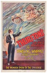 "THURSTON'S GREATEST MYSTERY THE VANISHING WHIPPET" MAGICIAN POSTER.