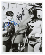 "BATMAN" TV SHOW CAST-SIGNED PHOTO TRIO.