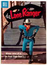 "THE LONE RANGER" COMIC BOOK ORIGINAL ART/COMIC/AUTOGRAPHED PAIR.