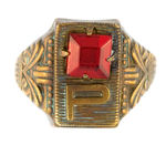 BUCK ROGERS COCOMALT PERSONALIZED INITIAL AND BIRTHSTONE PREMIUM RING.