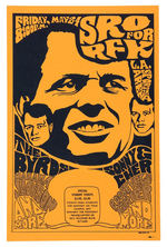 "SRO FOR RFK" 1968 CAMPAIGN ROCK CONCERT POSTER.