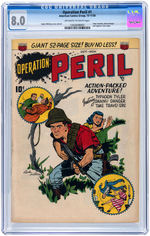 "OPERATION PERIL" #1 OCTOBER-NOVEMBER 1950 CGC 8.0 VF.
