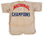 "BISMARCK NATIONAL CHAMPIONS" 1936 UNIFORM FOR PLAYER #3.