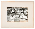 SATCHEL PAIGE WITH WIFE VINTAGE PHOTO FROM 1941.