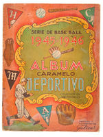 "1945-1946 CARAMELO DEPORTIVO" CUBAN LEAGUE COMPLETE CARD ALBUM WITH MARTIN DIHIGO.