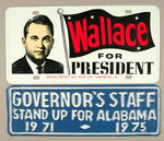 GEORGE WALLACE LICENSE PAIR.