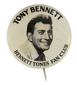 “TONY BENNETT” SCARCE 1950s CLUB BUTTON.