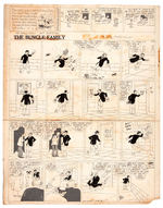 "THE BUNGLE FAMILY" ORIGINAL ART FOR TEN CONSECUTIVE 1935 SUNDAY PAGES.