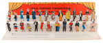 "METRO SUNDAY COMICS" DIECUT PROMO DISPLAY W/27 COMIC STRIP CHARACTER PUNCH-OUT FIGURES.