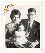 JFK AS SENATOR 1958 CHRISTMAS CARD.