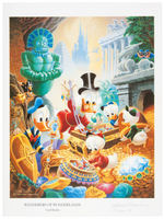 "UNCLE SCROOGE McDUCK HIS LIFE & TIMES" LIMITED EDITION BOOK W/BARKS SIGNED LITHOGRAPH.