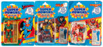 "SUPER POWERS" LOT OF ONE DOZEN FIGURES, 11 CARDED INCLUDING MISTER MIRACLE.