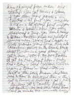 CHARLES MANSON HAND-WRITTEN LETTER FROM PRISON.