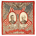 GRAPHIC ROOSEVELT "PROTECTION TO AMERICAN INDUSTRIES" JUGATE BANDANNA.