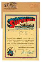 SUPERMAN "SUPERMEN OF AMERICA" COMPLETE 1959 MEMBERSHIP KIT.