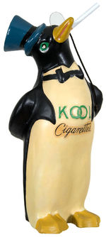"KOOL CIGARETTES" WILLIE THE PENGUIN LARGE FIGURAL COUNTER TOP DISPLAY.