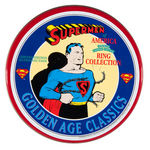 SUPERMAN "SUPERMEN OF AMERICA RING COLLECTION" LIMITED EDITION REPRODUCTION SET IN GOLD.
