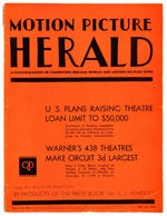 "MOTION PICTURE HERALD" WITH BRIDE OF FRANKENSTEIN CONTENT.