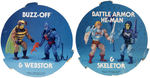 "MASTERS OF THE UNIVERSE HE-MAN" DOUBLE-SIDED STORE DISPLAY.