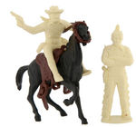 "THE LONE RANGER RANCH SET" BOXED MARX PLAYSET.