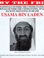 FBI 1999 WANTED POSTERS FOR USAMA BIN LADEN AND THREE OTHERS FOR AFRICAN U.S. EMBASSY BOMBINGS.