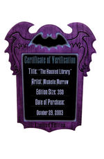 "THE HAUNTED MANSION - 999 HAPPY HAUNTS BALL" LIMITED EDITION DELUXE PIN SET PAIR.